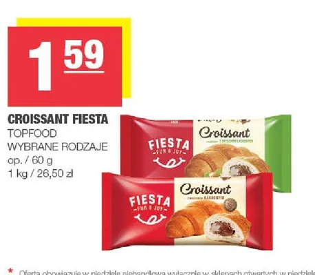Croissant Fiesta Topfood promocja w SPAR