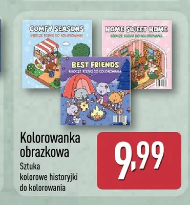 Kolorowanka obrazkowa promocja w Aldi