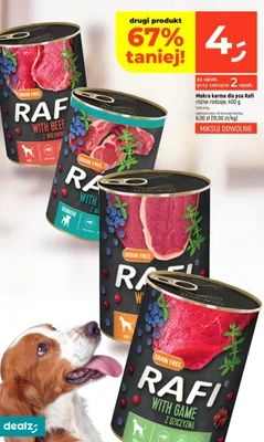 Mokra karma dla psa Rafi różne rodzaje promocja w Dealz