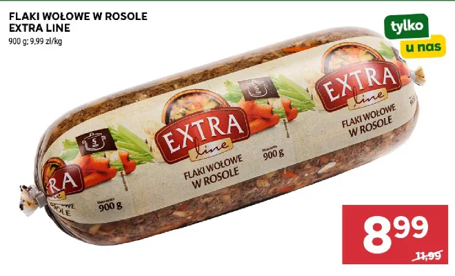 Flaki wołowe w rosole Extra Line promocja w Stokrotka