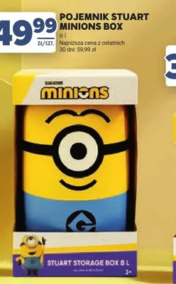 Pojemnik Stuart Minions Box 8l promocja w Stokrotka