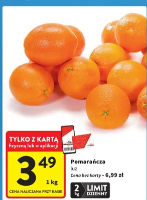 Pomarańcza luz promocja w Intermarche