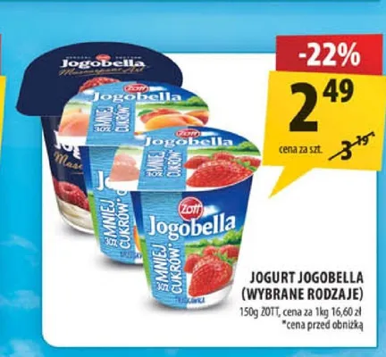 Jogurt Jogobella Zott promocja w Arhelan