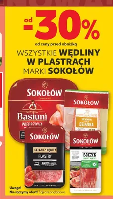 Szynka Basiuni wieprzowa Sokołów promocja w Kaufland