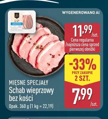 Schab wieprzowy bez kości Mięsne Specjały promocja w Aldi
