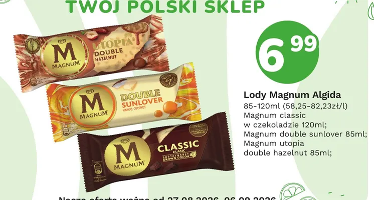 Lody Magnum Double Sunlover promocja w Limonka