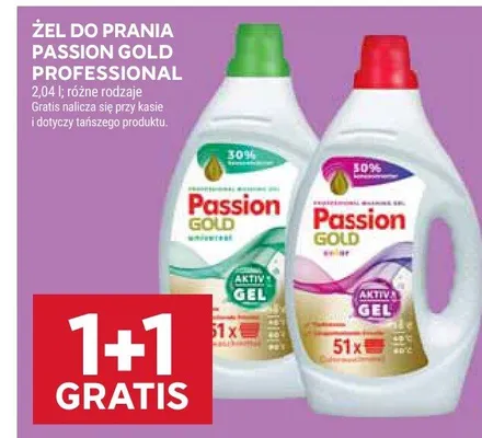 Żel do prania Passion Gold Professional promocja w Stokrotka