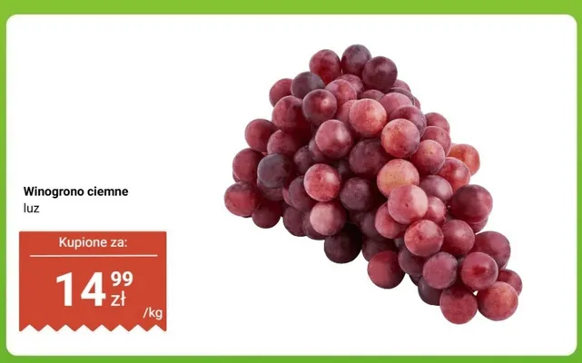 Winogrono ciemne Dino promocja w Dino