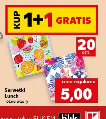 Serwetki Lunch promocja w Kaufland