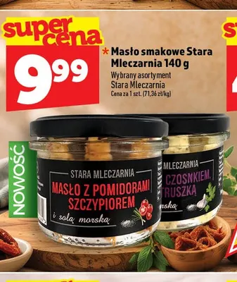Masło smakowe Stara Mleczarnia z czosnkiem i pietruszką promocja w TOPAZ