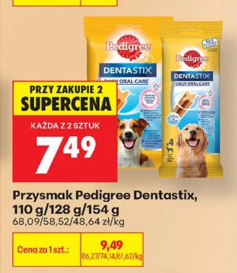 Przysmak Pedigree Dentastix 110g promocja w Biedronka