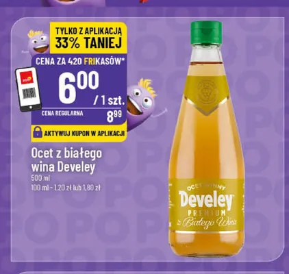 Ocet z białego wina Develey promocja w POLOmarket