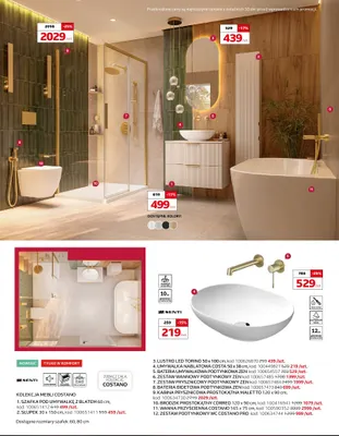Wanna przyścienna Costano 165x75 cm promocja w Komfort