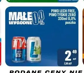 Piwo bezalkoholowe Tyskie Zero promocja w Tomi Markt