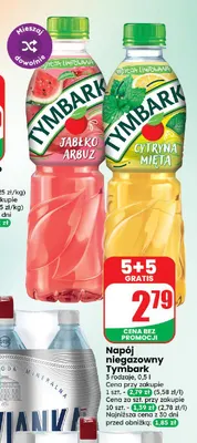 Napój niegazowany Tymbark jabłko-arbuz promocja w Dino