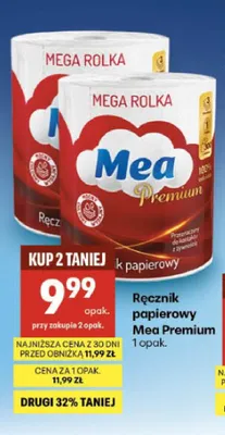 Ręcznik papierowy Mea Premium promocja w Delikatesy Centrum
