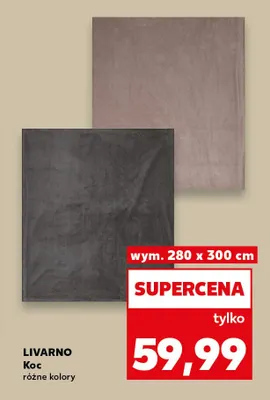 Koc 280x300 cm Livarno promocja w Kaufland