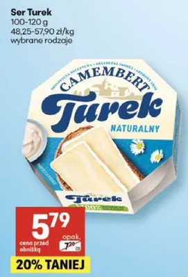 Ser camembert naturalny promocja w Delikatesy Centrum