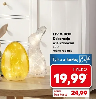 Dekoracja wielkanocna LED, różne rodzaje promocja w Kaufland