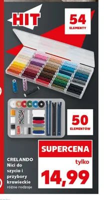Nici do szycia i przybory krawieckie Crelando promocja w Kaufland
