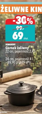 Garnek żeliwny Kinghoff 22 cm 2,4 l promocja w Biedronka Home