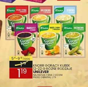 Zupa Knorr Gorący Kubek grochowa z grzankami promocja w Wafelek