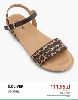 Sandały S.Oliver promocja w Deichmann
