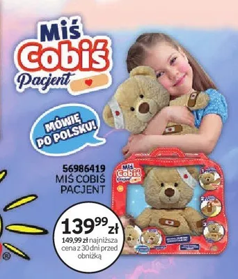 Zabawka Miś Cobiś pacjent promocja w Empik