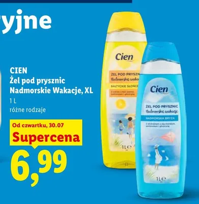 Żel pod prysznic Cien Nadmorska Bryza XL promocja w Lidl