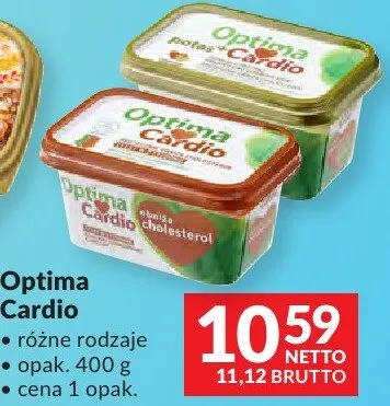 Optima Cardio różne rodzaje margaryna promocja w Makro