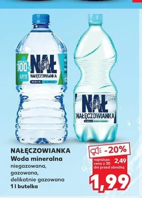 Woda mineralna niegazowana Nałęczowianka promocja w Kaufland