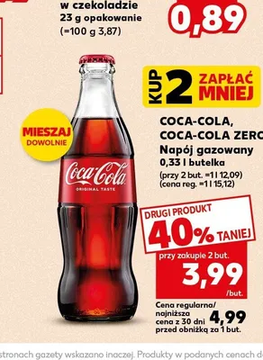 Napój gazowany Coca-Cola Zero promocja w Kaufland