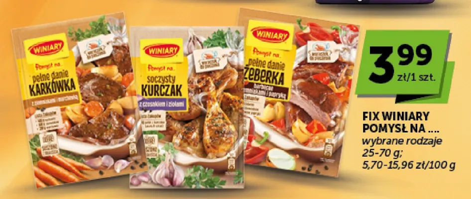 Fix Winiary Pomysł na... soczysty Kurczak promocja w Groszek