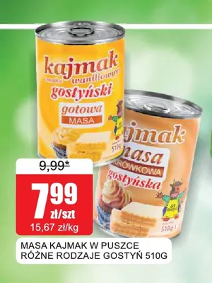 Masa kajmak w puszce Gostyń promocja w Bingo