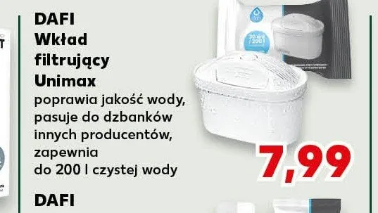 Wkład filtrujący DAFI Unimax promocja w Kaufland