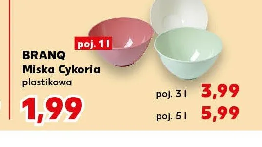 Miska Cykoria plastikowa Branq 1 l promocja w Kaufland