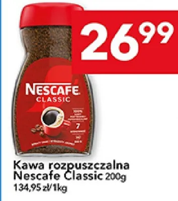 Kawa rozpuszczalna Nescafe Classic promocja w LEWIATAN