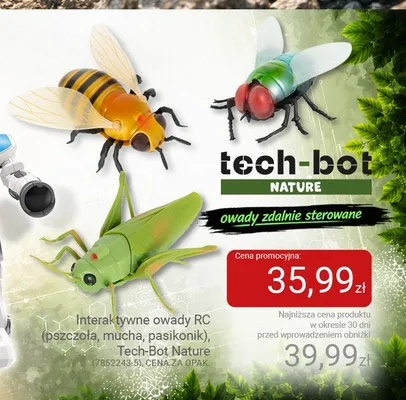 Interaktywny owad RC mucha Tech-Bot Nature promocja w Smyk