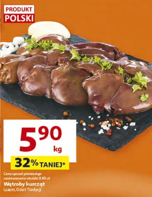 Wątroby kurcząt luzem promocja w Auchan