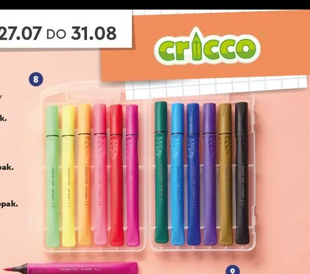 Pisaki pędzelkowe Cricco promocja w Biedronka