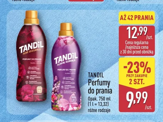 Perfumy do prania Floral Essence Tandil promocja w Aldi