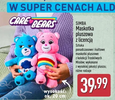 Maskotka pluszowa z licencją promocja w Aldi
