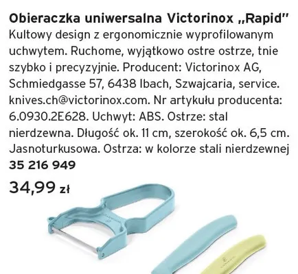 Obieraczka uniwersalna Victorinox Rapid promocja w Tchibo