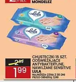 Chusteczki nawilżane sensitive Lula promocja w Wafelek