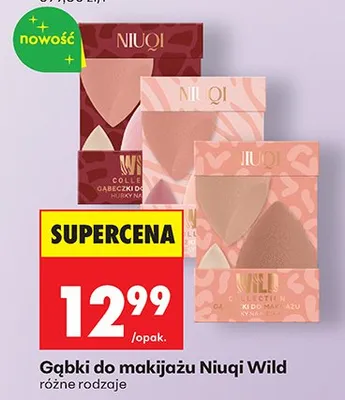 Gąbki do makijażu Wild różne rodzaje promocja w Biedronka