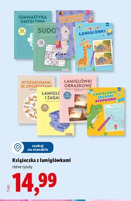 Książeczka z łamigłówkami promocja w Lidl