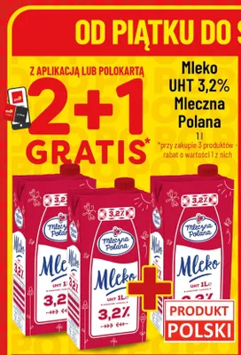 Mleko UHT 3,2% promocja w POLOmarket