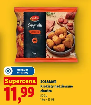 Krokiety nadziewane chorizo SOL&MAR promocja w Lidl