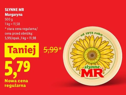 Margaryna Słynne MR promocja w Lidl