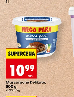 Mascarpone Delikate promocja w Biedronka